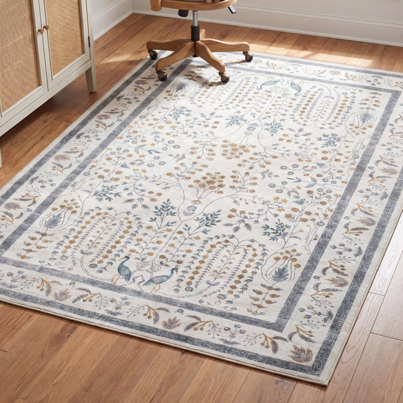Rifle Paper Co. x Loloi Wisteria Cream Floral Rug & Reviews